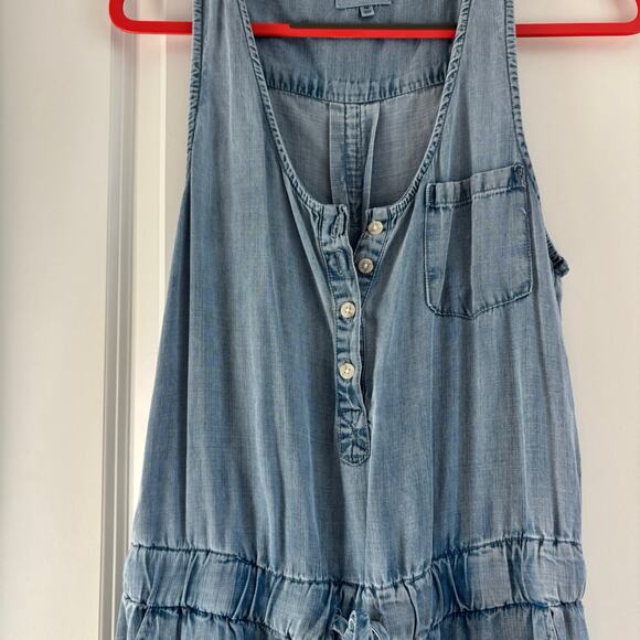 Thread & Supply Women’s Faith & Flower Jumpsuit Chambray Sz M Tencel Comfy - Picture 4 of 16